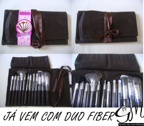 KIT DE PINCÉIS COM 12 com DUO FIBER